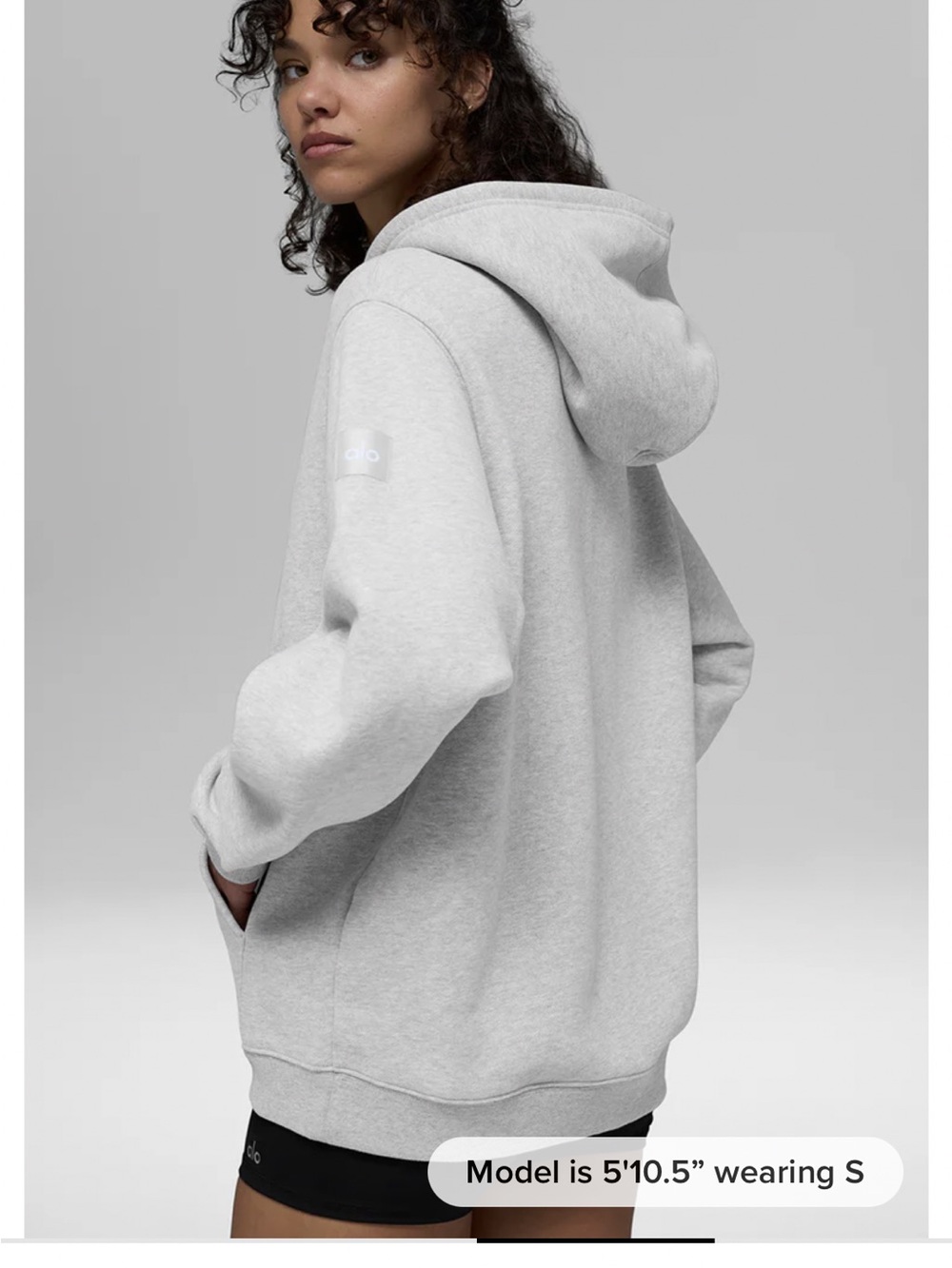 ALO Yoga Light Gray Hoodie